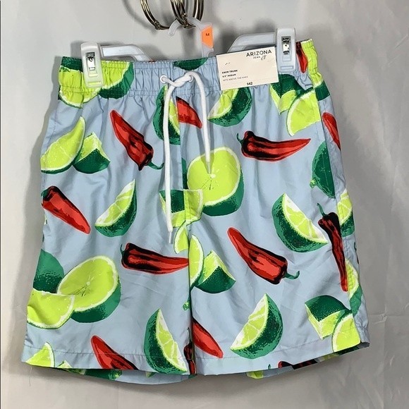 Arizona Jean Co Mens Swim Trunks, Lime & 🌶 Small - Picture 1 of 9
